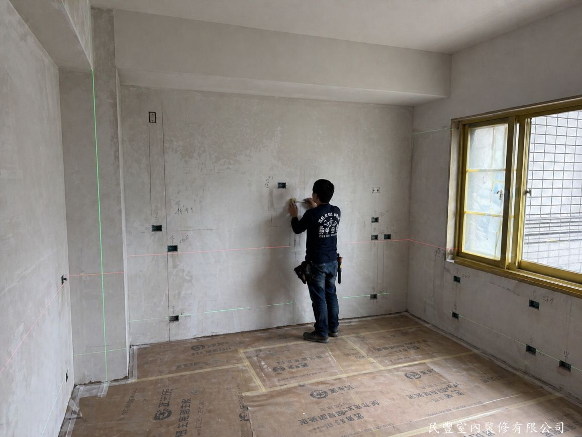 民豐室內裝修-民生路張先生木工工程-臥室木作量測規劃