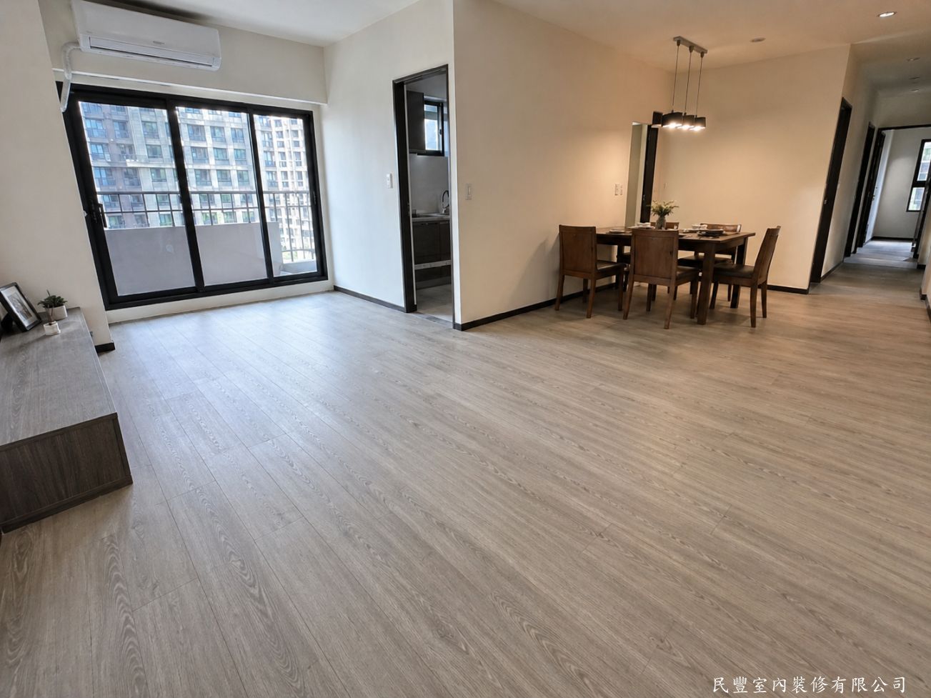 民豐室內裝修-林先生中和景平路地板工程-全室超耐磨木地板完工成果