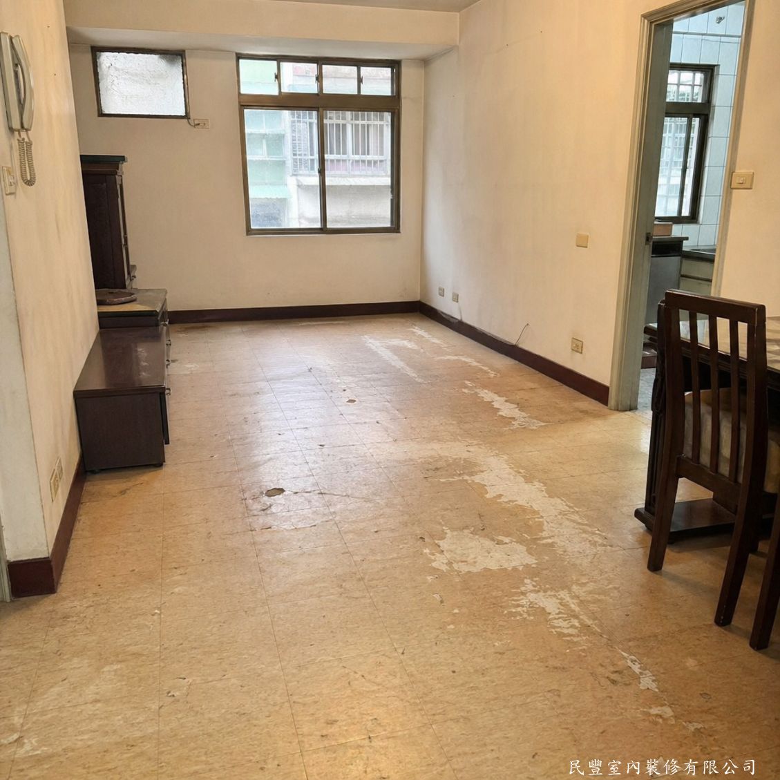 民豐室內裝修-王先生三重正義路地板工程-施工前現況