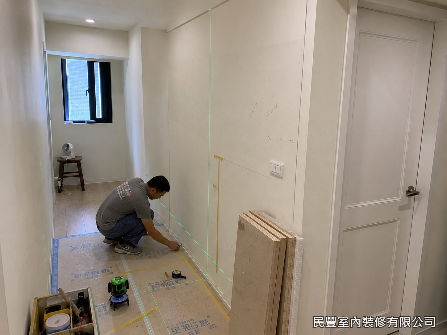 民豐室內裝修-臥室衣櫃-系統板材結構組裝